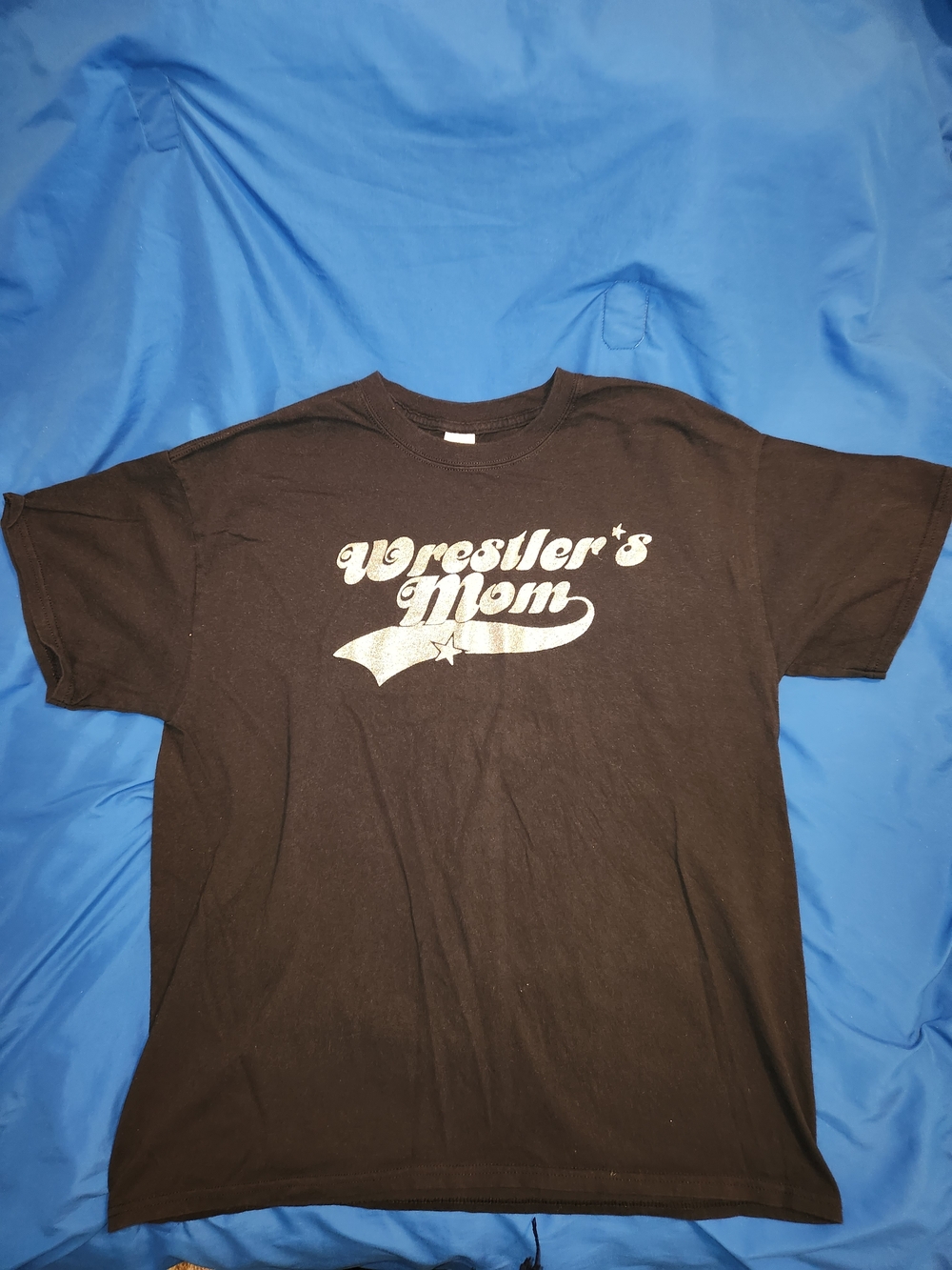 Gildan Black 'Wrestler's Mom' Graphic Tee
